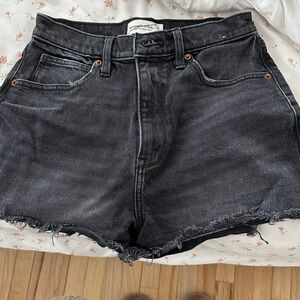 Abercrombie & Fitch Dark Gray Jean Shorts